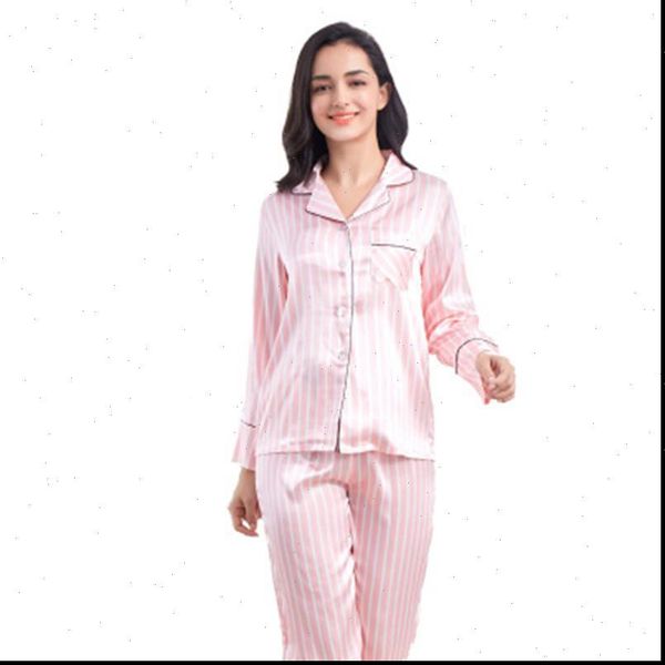 rayon silk pajamas set women sleepwear stripe pink pyjama long shirt pants female homewear 2piece, Black;red
rayon silk pajamas set women sleepwear stripe pink pyjama long shirt pants female homewear 2piece, Black;red