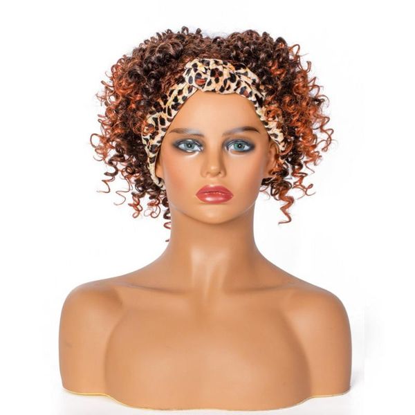synthetic wigs short omber brown curly syntahetic headband hair wig heat resistant fiber for afro women daily party use, Black
synthetic wigs short omber brown curly syntahetic headband hair wig heat resistant fiber for afro women daily party use, Black