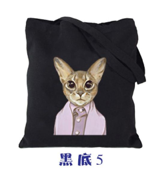 shopping bags yile lace-up cotton canvas black shoulder bag eco tote print cute cat a35
shopping bags yile lace-up cotton canvas black shoulder bag eco tote print cute cat a35