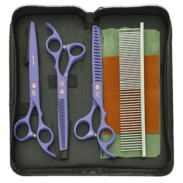 hair scissors 7" professional pet for dog grooming 440c steel purple animals cutting tijeras thinning shears b0040a
hair scissors 7" professional pet for dog grooming 440c steel purple animals cutting tijeras thinning shears b0040a