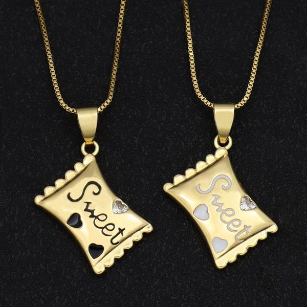 chains sweet candy pendants necklace for girls cz jewelry exquisite cute shape charms geometric joyeria oro laminado, Silver
chains sweet candy pendants necklace for girls cz jewelry exquisite cute shape charms geometric joyeria oro laminado, Silver