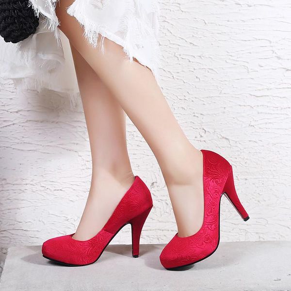 2021 autumn fashion flock embossed flower green red brown party office high heel pumps shoes woman large size lady heels dress, Black
2021 autumn fashion flock embossed flower green red brown party office high heel pumps shoes woman large size lady heels dress, Black