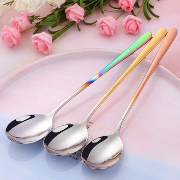 spoons 10pcs stainless steel coffee spoon long handle teaspoon dessert dinner soup cutlery ice cream tableware
spoons 10pcs stainless steel coffee spoon long handle teaspoon dessert dinner soup cutlery ice cream tableware