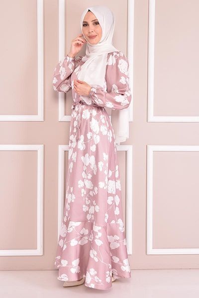 ethnic clothing satin dress mink nev14749, Red 
ethnic clothing satin dress mink nev14749, Red