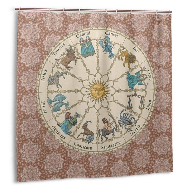 shower curtain vintage astrology zodiac terracotta washable waterproof bathroom curtains with 12 hooks
shower curtain vintage astrology zodiac terracotta washable waterproof bathroom curtains with 12 hooks