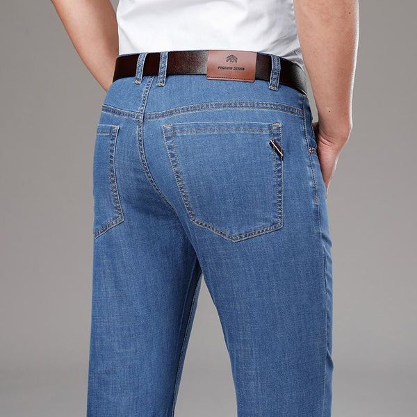 spring summer trendy fashion thin jeans business men's loose casual stretch straight-leg denim trousers male brand pants, Blue
spring summer trendy fashion thin jeans business men's loose casual stretch straight-leg denim trousers male brand pants, Blue