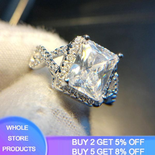 cluster rings yanhui sparkling big clear crystal original 925 solid silver wedding jewelry female engagement for women party gift, Golden;silver
cluster rings yanhui sparkling big clear crystal original 925 solid silver wedding jewelry female engagement for women party gift, Golden;silver