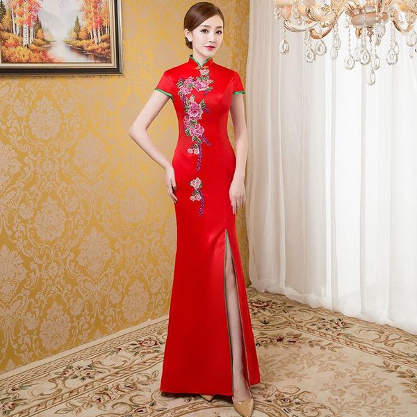 red womens slim dress party evening long cheongsam marriage gown luxury wedding qipao fashion chinese style clothes vestido ethnic clot
red womens slim dress party evening long cheongsam marriage gown luxury wedding qipao fashion chinese style clothes vestido ethnic clot
