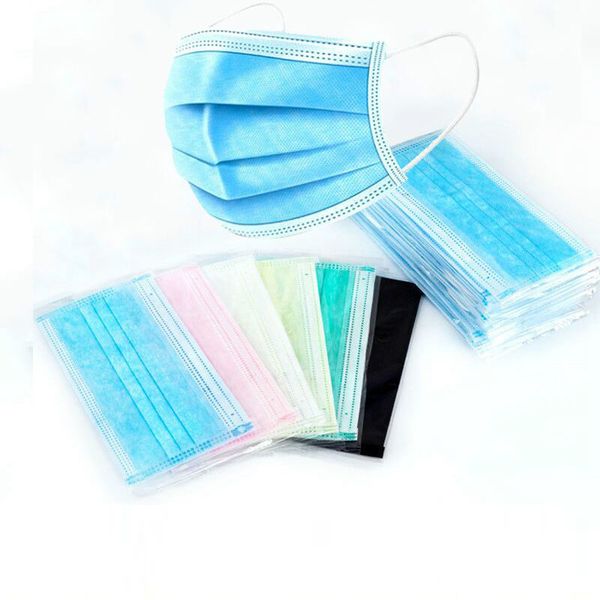 wholesale colorful face mask independent packaging disposable facemask 3-layer non-woven melt blown mask blue black pink purple masks
wholesale colorful face mask independent packaging disposable facemask 3-layer non-woven melt blown mask blue black pink purple masks