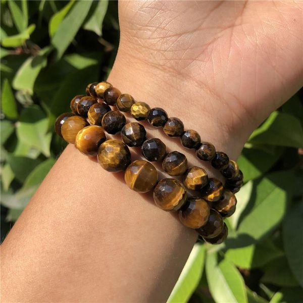 beaded, strands 128 faceted natural yellow tiger eye bracelet round bead crystal quartz healing stone women men jewelry gift, Black
beaded, strands 128 faceted natural yellow tiger eye bracelet round bead crystal quartz healing stone women men jewelry gift, Black