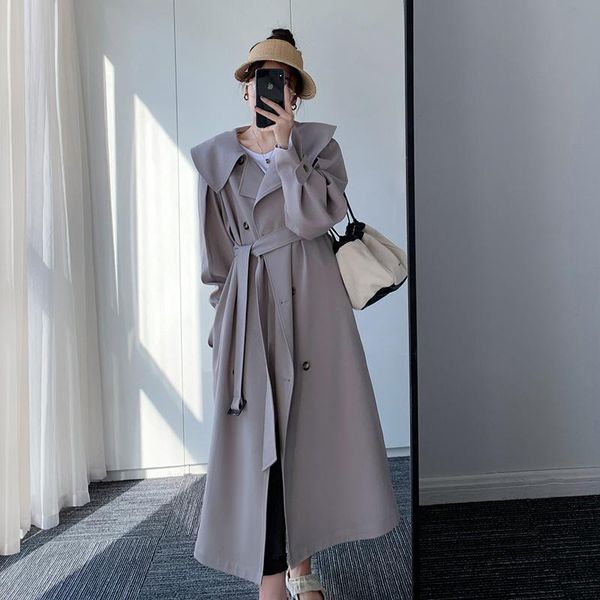 women's trench coats windbreaker women's korean version loose and thin in early autumn 2021, waist closing fashion, navy collar, me, Tan;black
women's trench coats windbreaker women's korean version loose and thin in early autumn 2021, waist closing fashion, navy collar, me, Tan;black