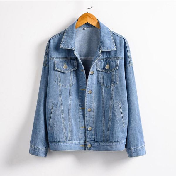 women's jackets solid turn-down collar jean jacket for women loose casual blue fashionable coats female outwear denim feminine 2021, Black;brown
women's jackets solid turn-down collar jean jacket for women loose casual blue fashionable coats female outwear denim feminine 2021, Black;brown