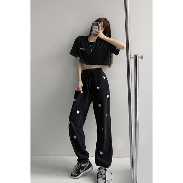 skirts large size loose harem pants women's baggies ankle-tied love printed sports straight botttoms bhar, Black
skirts large size loose harem pants women's baggies ankle-tied love printed sports straight botttoms bhar, Black