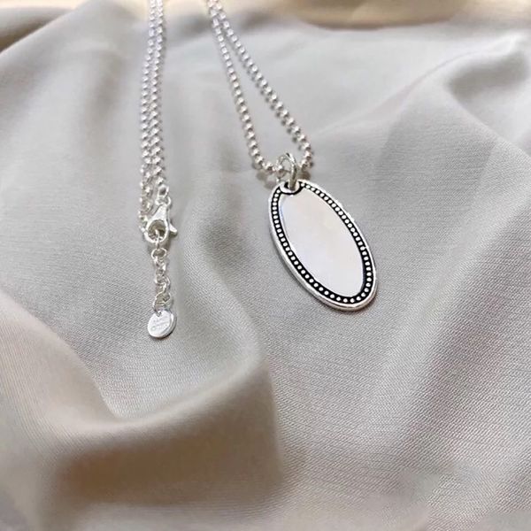 2021 trendy luxury brand original oval tag necklace letter wedding necklace couple heart necklace and pendants for women sets, Silver
2021 trendy luxury brand original oval tag necklace letter wedding necklace couple heart necklace and pendants for women sets, Silver