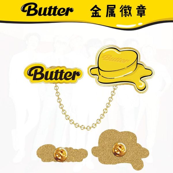 pins, brooches butter yellow metal brooch pin badge for clothes women men hat backpack party bangtan boys jewelry, Gray
pins, brooches butter yellow metal brooch pin badge for clothes women men hat backpack party bangtan boys jewelry, Gray