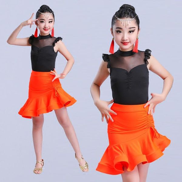 stage wear 2021 children's latin dance clothing for girls samba dress dancing girl dancewear performance costume, Black;red
stage wear 2021 children's latin dance clothing for girls samba dress dancing girl dancewear performance costume, Black;red
