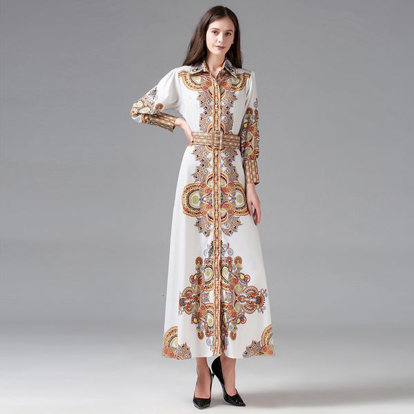 fashion designer runway maxi women's vintage dress printed lantern single sleeve breasted shirt long bq7d, Black;gray
fashion designer runway maxi women's vintage dress printed lantern single sleeve breasted shirt long bq7d, Black;gray