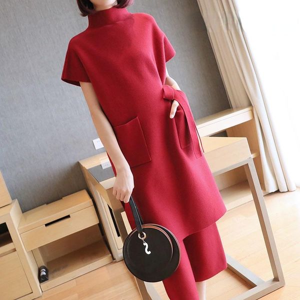 women's two piece pants women 2 set fall winter 2021 suit korea casual knitting sweater and wide legges pant elegant knit, White
women's two piece pants women 2 set fall winter 2021 suit korea casual knitting sweater and wide legges pant elegant knit, White