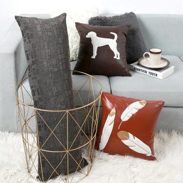 cushion/decorative pillow cilected modern pu leather sofa cushion cover square rectangular waist pillowcases animal abstract 45x45cm
cushion/decorative pillow cilected modern pu leather sofa cushion cover square rectangular waist pillowcases animal abstract 45x45cm