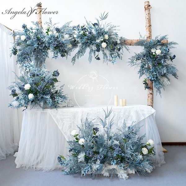 custom haze blue dream wedding arch floral arrangement artificial flower row runner wall party background window display decorative flowers
custom haze blue dream wedding arch floral arrangement artificial flower row runner wall party background window display decorative flowers