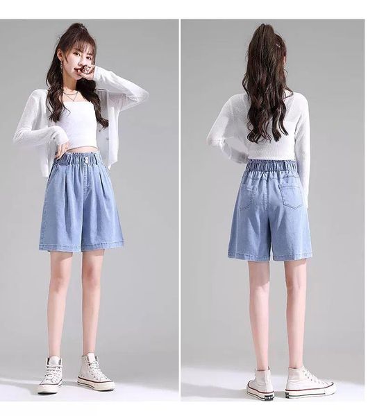women's shorts tencel denim summer thin 2021 elastic high waist loose wide leg ice silk capris p3 344, White;black
women's shorts tencel denim summer thin 2021 elastic high waist loose wide leg ice silk capris p3 344, White;black