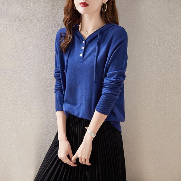 women's sweaters autumn winter long sleeve loose solid color hooded sweater pullovers women vintage elegant knitted hoodie coat 8801, White;black
women's sweaters autumn winter long sleeve loose solid color hooded sweater pullovers women vintage elegant knitted hoodie coat 8801, White;black