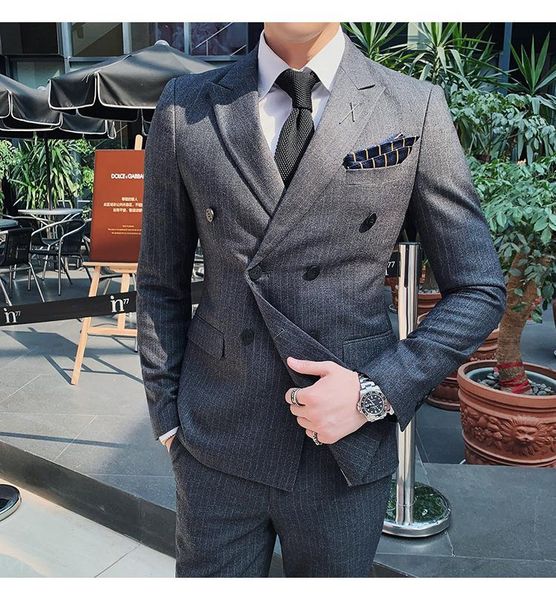 men's suits & blazers 7xl ( blazer + vest pants ) high-end brand striped business mens double-breasted suit groom banquet performance d, White;black
men's suits & blazers 7xl ( blazer + vest pants ) high-end brand striped business mens double-breasted suit groom banquet performance d, White;black
