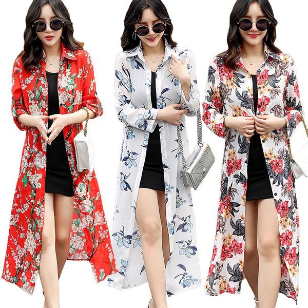 women's blouses & shirts beach sun protection clothing women long version cloak coat fashion chiffon printing cardigan summer seaside h, White
women's blouses & shirts beach sun protection clothing women long version cloak coat fashion chiffon printing cardigan summer seaside h, White