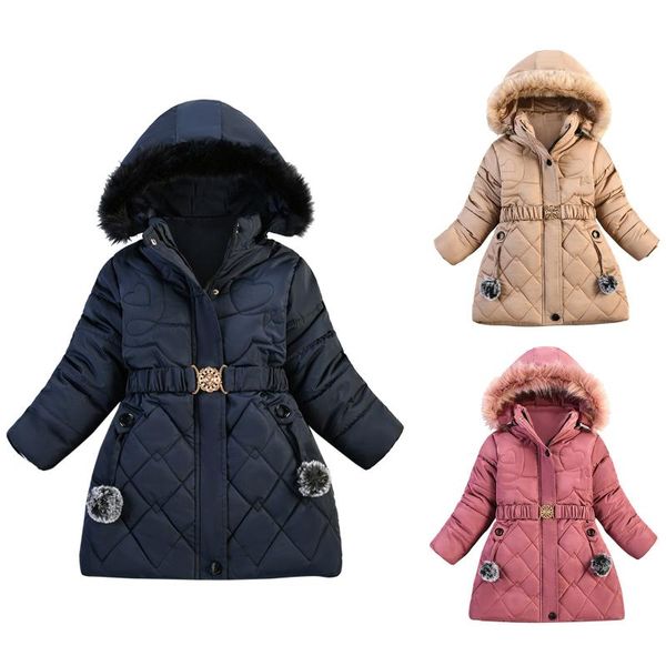 down coat children winter thicken parkas girls coats jacket zip thick pompom snow hoodie outwear born warm, Blue;gray
down coat children winter thicken parkas girls coats jacket zip thick pompom snow hoodie outwear born warm, Blue;gray