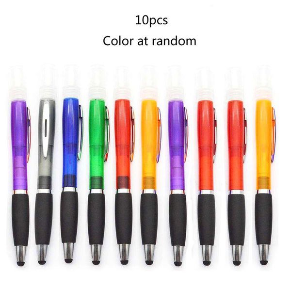 10pcs 3 in 1 empty refillable perfume bottles spray ballpoint pen alcohol mister gel pens touch screen stylus, Blue;orange
10pcs 3 in 1 empty refillable perfume bottles spray ballpoint pen alcohol mister gel pens touch screen stylus, Blue;orange
