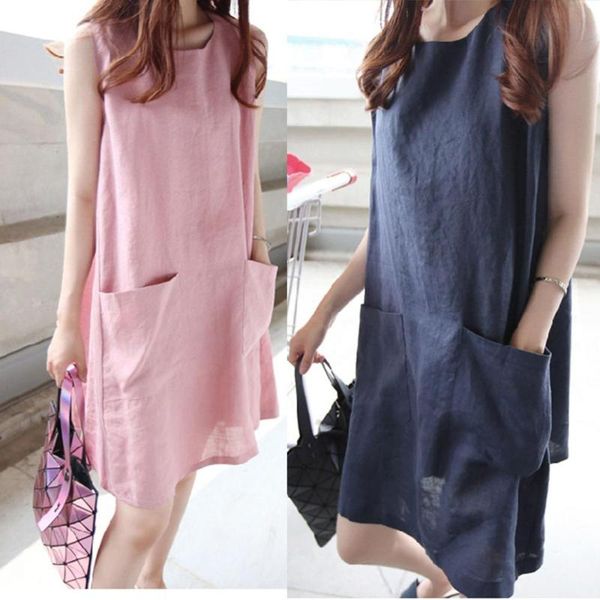 casual dresses women cotton linen maxi summer dress pockets sleeveless tunic o neck solid loose plus size female black pink, Black;gray
casual dresses women cotton linen maxi summer dress pockets sleeveless tunic o neck solid loose plus size female black pink, Black;gray