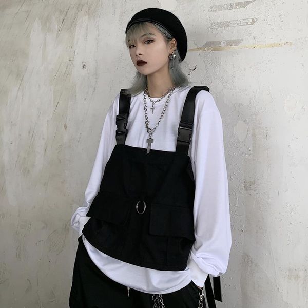 women's hoodies & sweatshirts autumn korean solid color long-sleeved pullover + cargo vest with pocket outwear jacket for men women sui, Black
women's hoodies & sweatshirts autumn korean solid color long-sleeved pullover + cargo vest with pocket outwear jacket for men women sui, Black