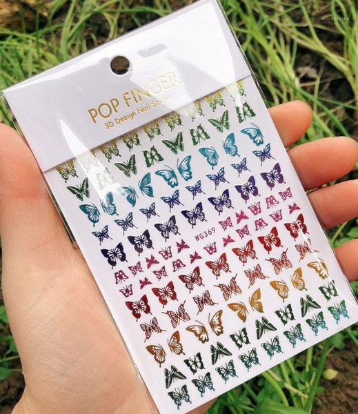 colorful butterfly series nail art stickers black white laser silver gold design adhesive decorations 3d decals &1
colorful butterfly series nail art stickers black white laser silver gold design adhesive decorations 3d decals &1