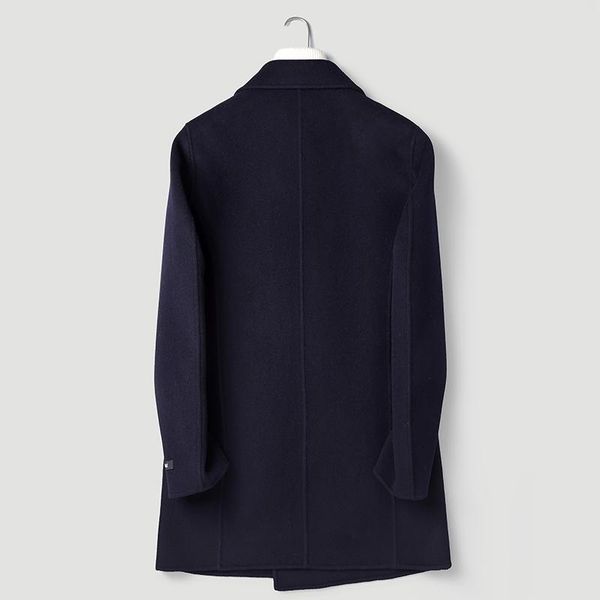 men's wool & blends 100% coat autumn winter jacket men handmade double-sided woolen coats mens windbreaker overcoat p-s8305z y1300, Black
men's wool & blends 100% coat autumn winter jacket men handmade double-sided woolen coats mens windbreaker overcoat p-s8305z y1300, Black