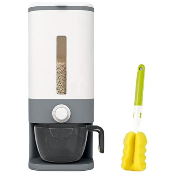 storage baskets rice dispenser, grain container with lid measuring cylinder moisture proof household cereal dispenser bucket 
storage baskets rice dispenser, grain container with lid measuring cylinder moisture proof household cereal dispenser bucket