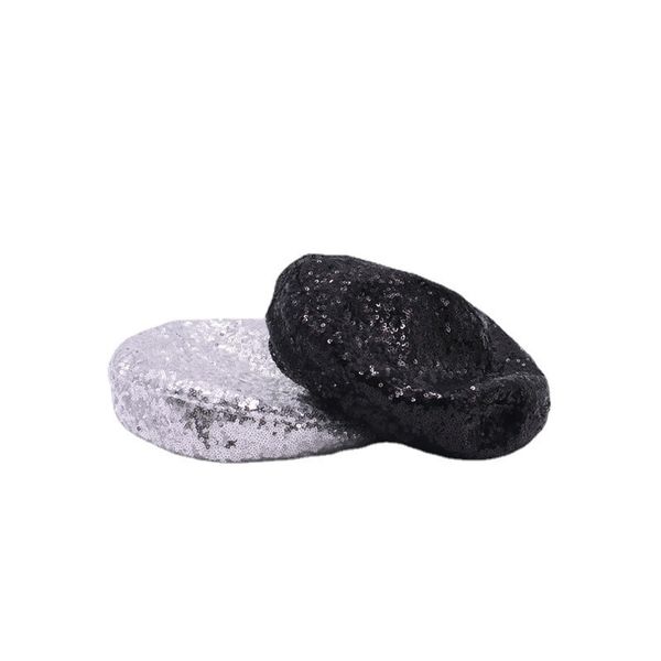 designers jointly show glittering beads sequins beret fashionable bud painter hat woman, Blue;gray
designers jointly show glittering beads sequins beret fashionable bud painter hat woman, Blue;gray