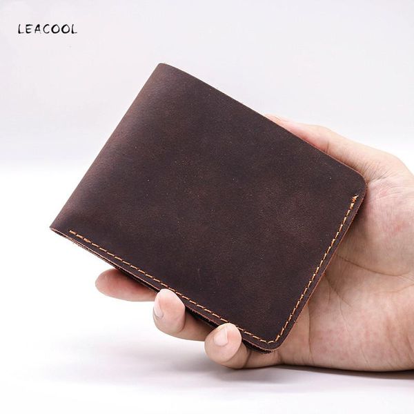 wallets leacool casual small wallet for men genuine leather male slim short mini with card holder pocket purses, Red;black
wallets leacool casual small wallet for men genuine leather male slim short mini with card holder pocket purses, Red;black