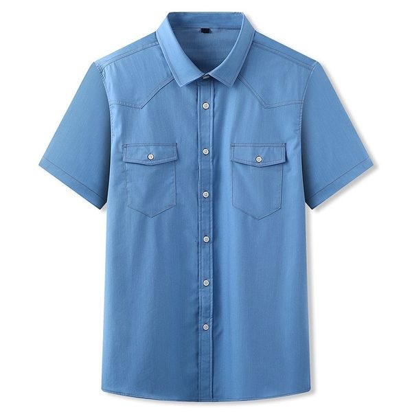 men's t-shirts plus male size will see denim short sleeve shirt loose turn-down collar single breasted pockets fashion blouse xxl-8xl x, White;black
men's t-shirts plus male size will see denim short sleeve shirt loose turn-down collar single breasted pockets fashion blouse xxl-8xl x, White;black