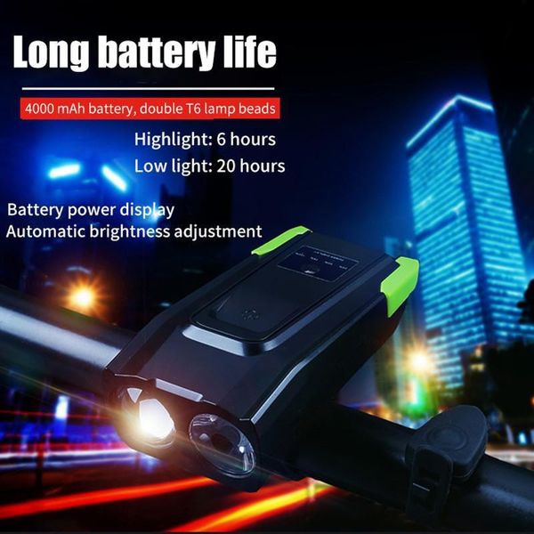 bike lights smart induction bicycle light bell 4000mah mtb road led headlight usb rechargeable cycling electric horn lamp
bike lights smart induction bicycle light bell 4000mah mtb road led headlight usb rechargeable cycling electric horn lamp