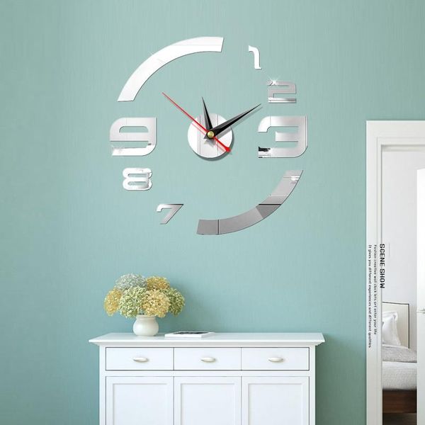 diy wall clock living room acrylic quartz watch 3d digital clocks reloj de pared home decoration metal stickers
diy wall clock living room acrylic quartz watch 3d digital clocks reloj de pared home decoration metal stickers