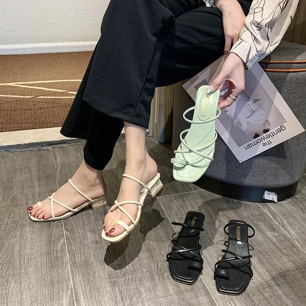 summer wild fashion clip toe fairy wind roman square with open simple cross sandals female z497, Black
summer wild fashion clip toe fairy wind roman square with open simple cross sandals female z497, Black