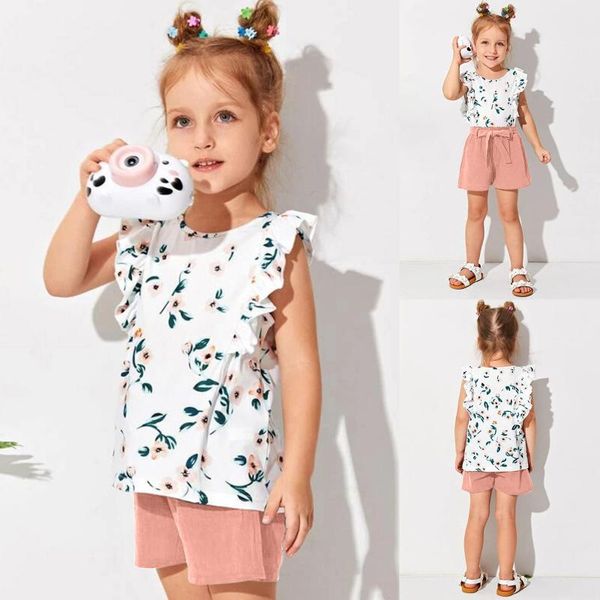 clothing sets toddler kids set baby girls floral print fashion ruffle sleeveless shorts outfits o-neck children summer 1-8t, White
clothing sets toddler kids set baby girls floral print fashion ruffle sleeveless shorts outfits o-neck children summer 1-8t, White