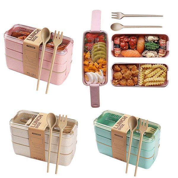 dinnerware sets 3 layers lunch box 900ml portable wheat straw bento boxs microwave dinnerwaer foos storage school office container
dinnerware sets 3 layers lunch box 900ml portable wheat straw bento boxs microwave dinnerwaer foos storage school office container