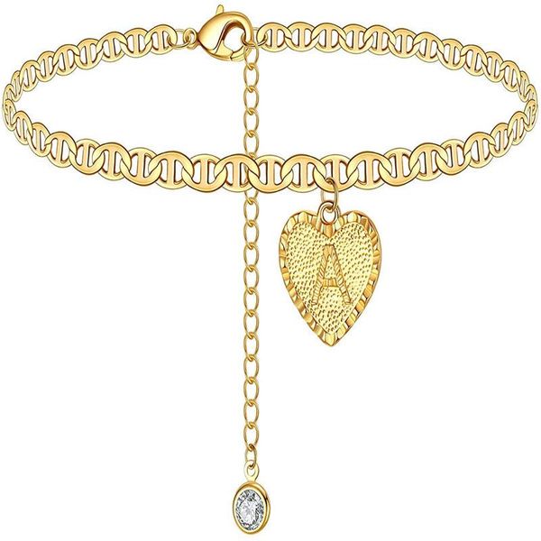 anklets cbeyt gold color heart punk anklet for women girl 26 capital english letter vintage foot bracelet beach 2021 jewelry, Red;blue
anklets cbeyt gold color heart punk anklet for women girl 26 capital english letter vintage foot bracelet beach 2021 jewelry, Red;blue