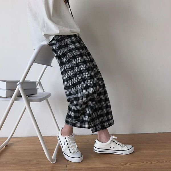spring and summer plaid pants men's fashion retro straight men streetwear wild loose casual mens trousers m-2xl, Black
spring and summer plaid pants men's fashion retro straight men streetwear wild loose casual mens trousers m-2xl, Black