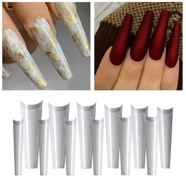 false nails 504pcs curve coffin tips long half cover nail salon supply, Red;gold
false nails 504pcs curve coffin tips long half cover nail salon supply, Red;gold