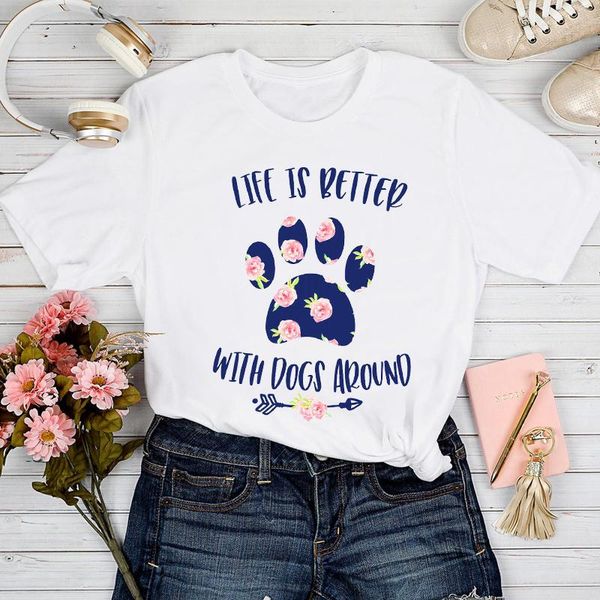 t-shirts women dog floral letter pet 2021 clothing spring summer tshirt lady graphic female print clothes tee t-shirt women's, White
t-shirts women dog floral letter pet 2021 clothing spring summer tshirt lady graphic female print clothes tee t-shirt women's, White