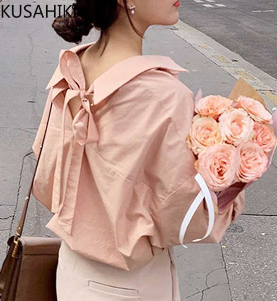 kusahiki sweet back bow tie turn-down collar blouse shirt causal long sleeve spring women blusas mujer de moda 6f356 210602, White
kusahiki sweet back bow tie turn-down collar blouse shirt causal long sleeve spring women blusas mujer de moda 6f356 210602, White