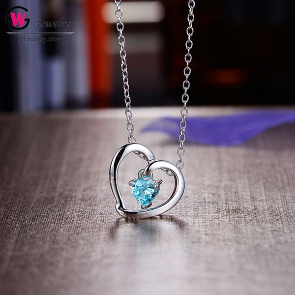pendant necklaces fashion 925 silver women necklace heart pendants cz sky blue stone love gift female mujer jewelry gw brand
pendant necklaces fashion 925 silver women necklace heart pendants cz sky blue stone love gift female mujer jewelry gw brand