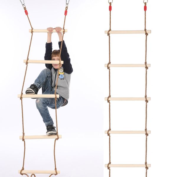 Wooden Rope Ladder Kids Fitness Toy Multi Rungs Climbing Game Toy Outdoor Training Activity Safe Sports Rope Swing Swivel Rotary
Wooden Rope Ladder Kids Fitness Toy Multi Rungs Climbing Game Toy Outdoor Training Activity Safe Sports Rope Swing Swivel Rotary